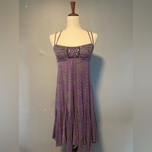 Cute Purple Pattern Sundress